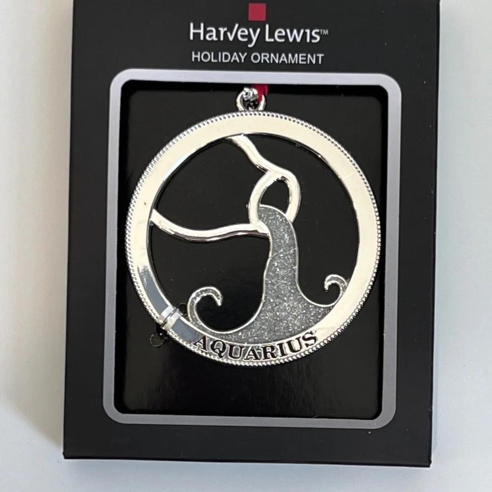 Harvey Lewis ZODIAC AQUARIUS Holiday Ornament New
